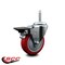 Service Caster 4 Inch Red Polyurethane Wheel Swivel 34 Inch Threaded Stem Caster with Brake SCC SCC-TS20S414-PPUB-RED-PLB-34212 - alternate 4